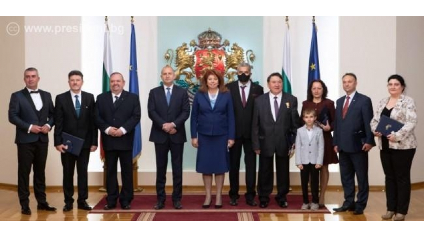 Данаил Лалев бе удостоен с почетен знак на президента на Българи
